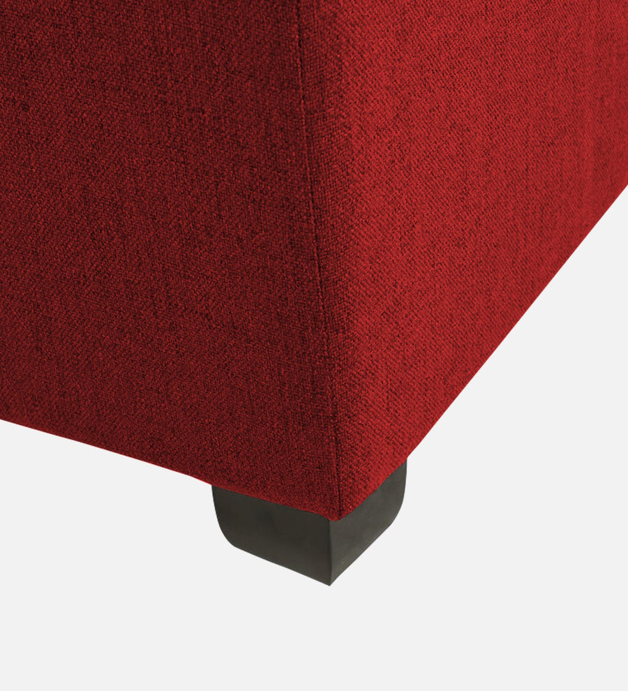 Balkan Fabric Pouffe In Blood Maroon Colour - Febonic Living