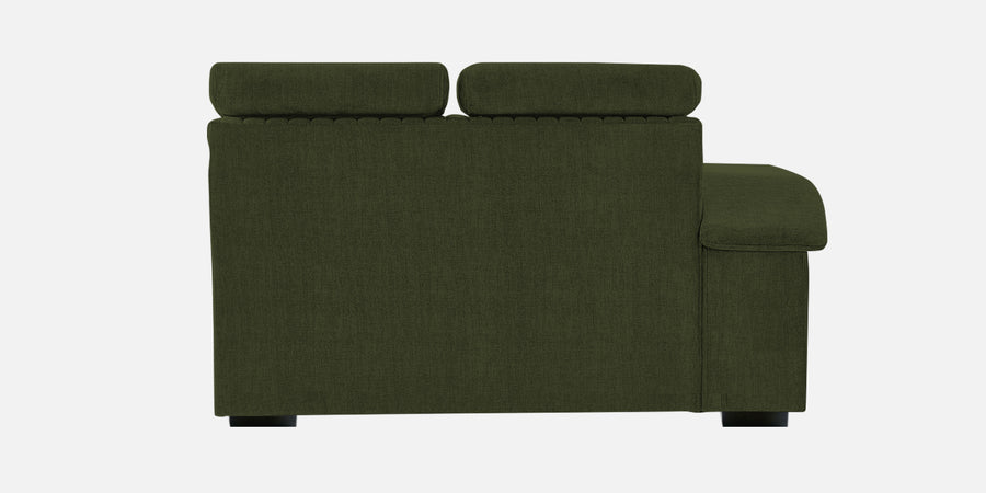 Draco Fabric 6 Seater Corner Sofa In Olive Green Colour - Febonic Living