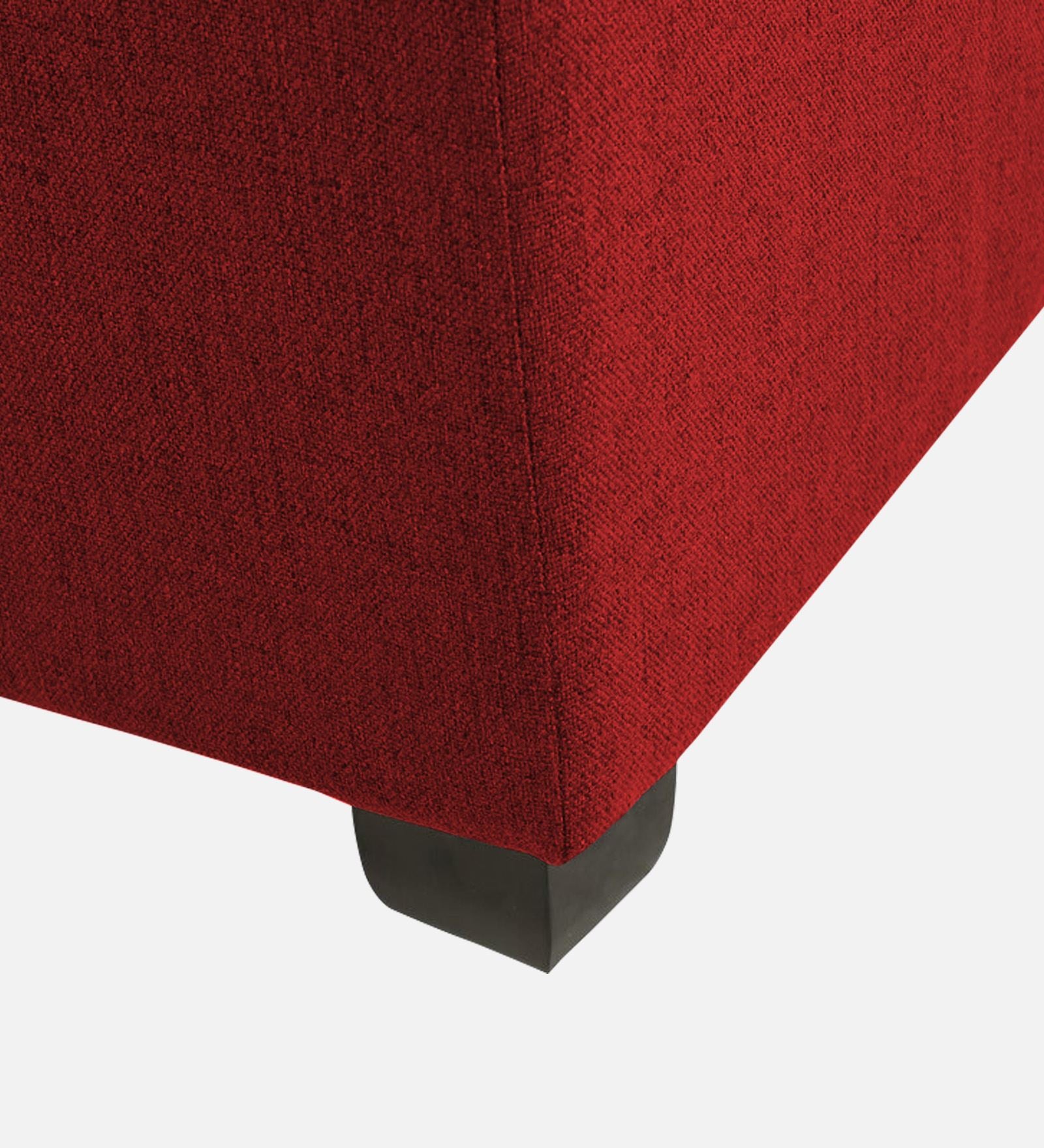 Mubila Fabric Ottoman In Blood Maroon Colour With Storage