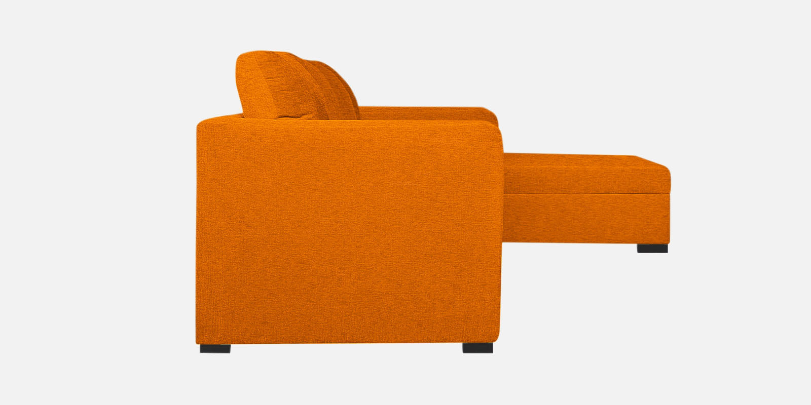 Jody Fabric 3 Seater Pull Out Sofa Cum Bed In Vivid Orange Colour