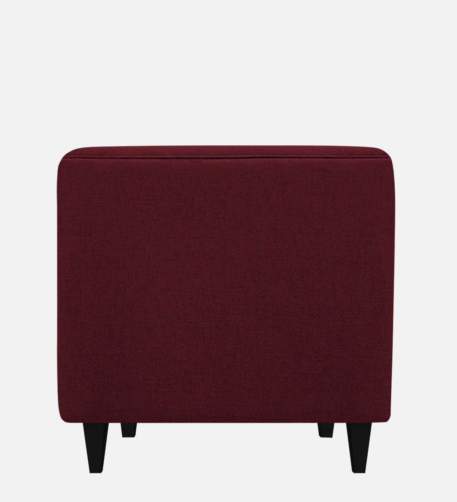 Niki Fabric 1 Seater Sofa in Blood Maroon Colour