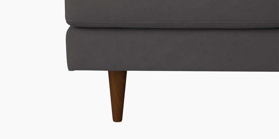 Motra Velvet 3 Seater Sofa In Davy Grey Colour - Febonic Living