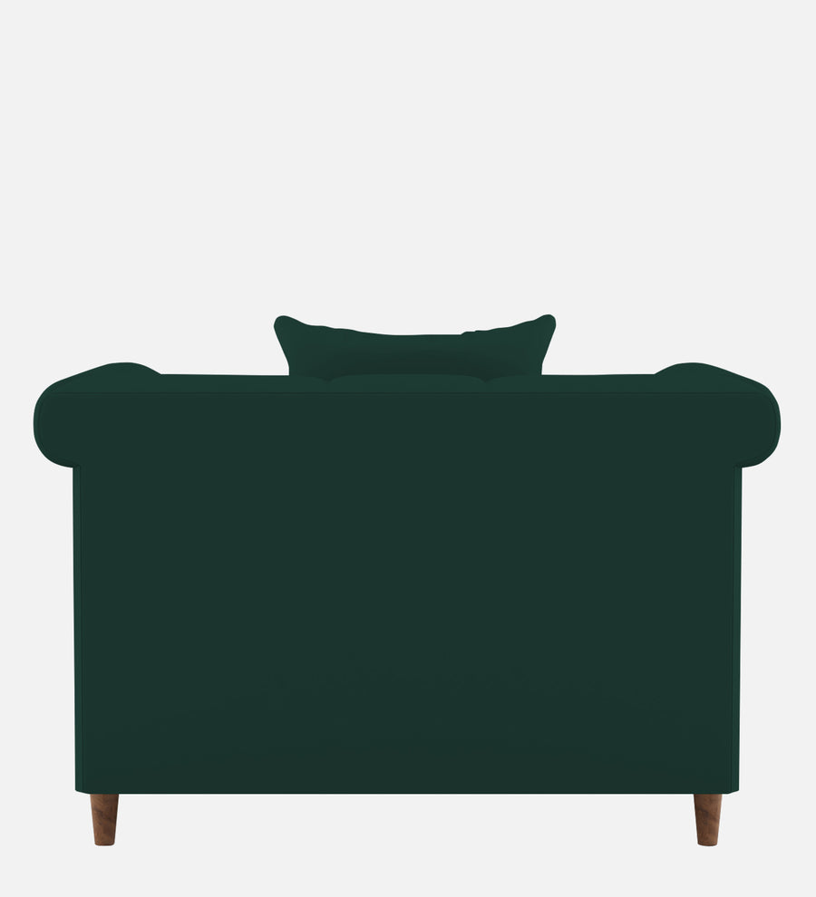 Rubi Velvet 1 Seater Sofa In Forest Green Colour - Febonic Living