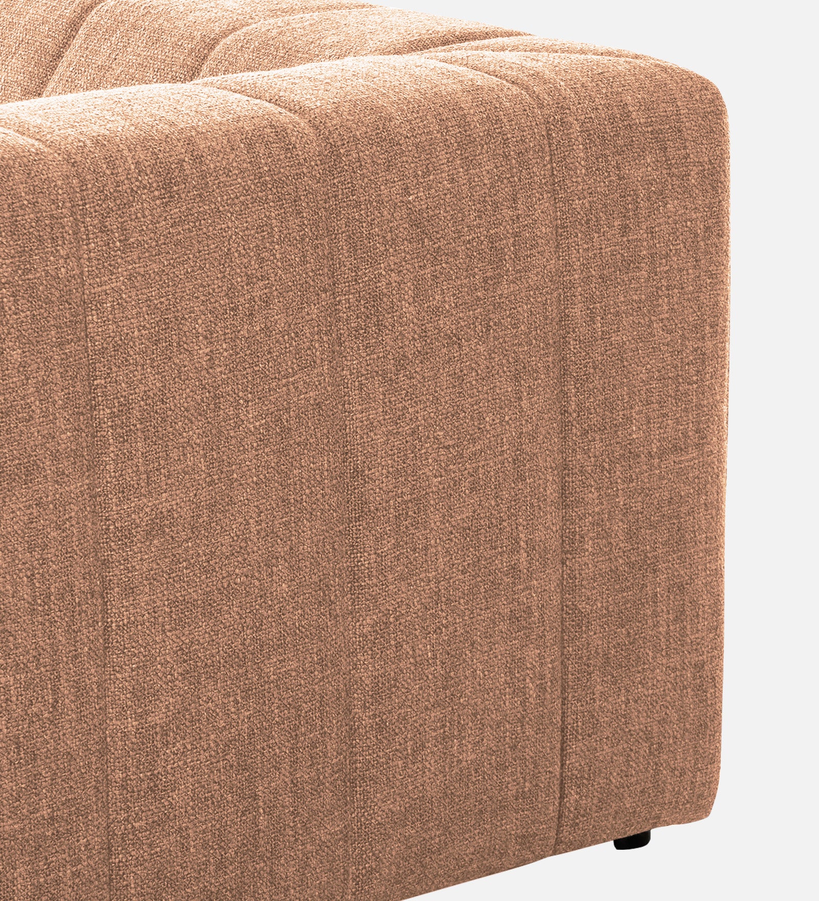 Lara Fabric 1 Seater Sofa in Cosmic Beige Colour