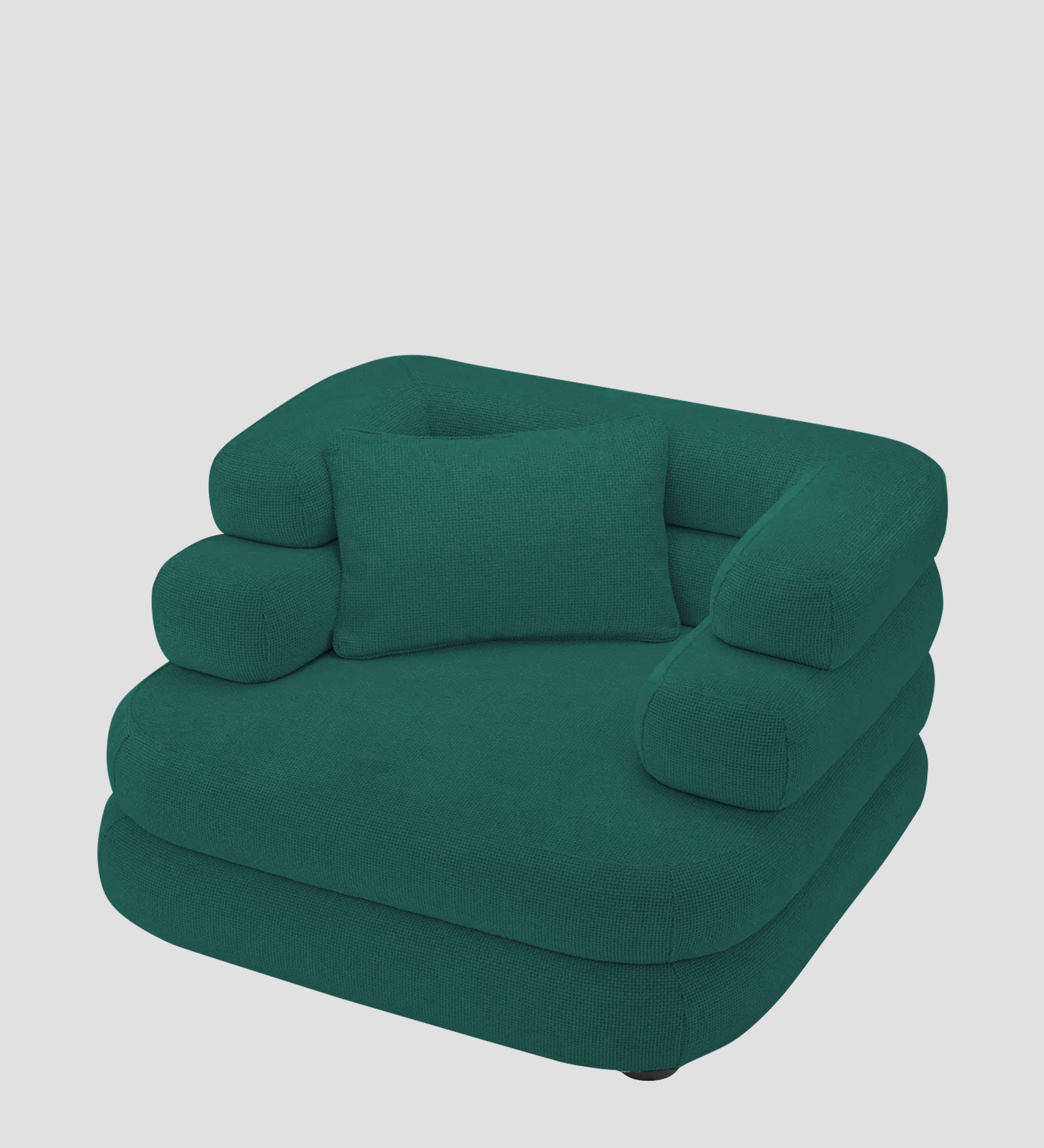 Wener Fabric 1 Seater Sofa in Sage Green Colour