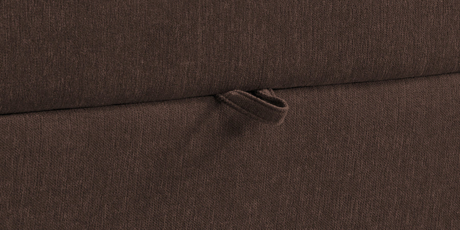 Kara Fabric 2 Seater Pull Out Sofa Cum Bed In Coffee Brown Colour - Febonic Living