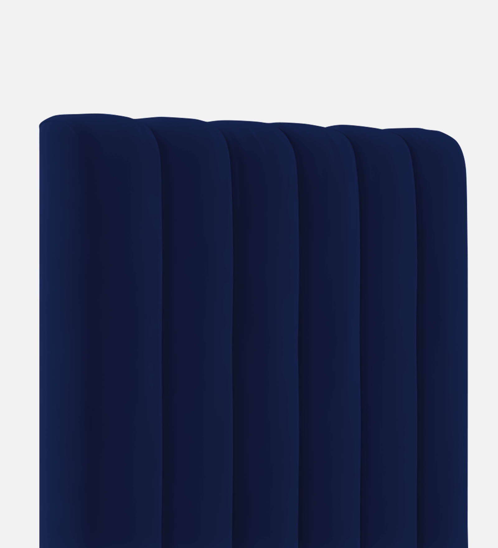 Lara Velvet Single Size Bed In Dark Blue In Colour