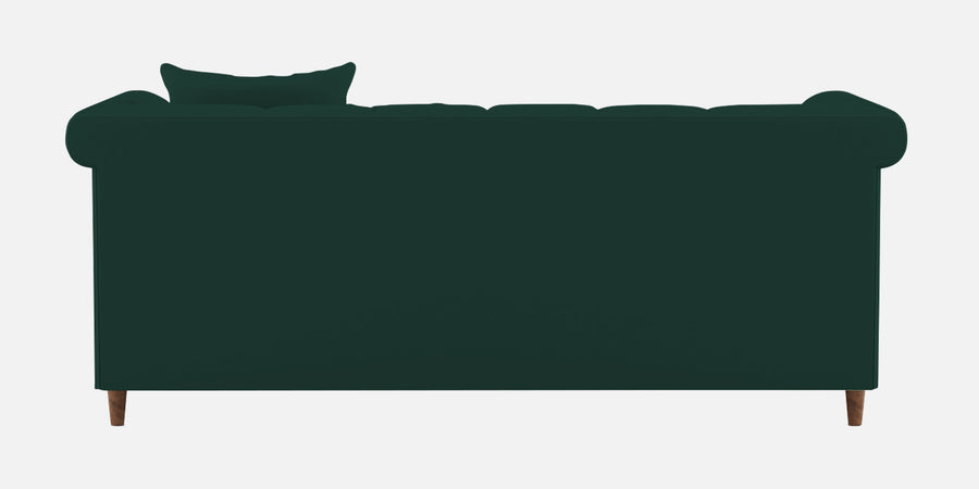 Rubi Velvet 3 Seater Sofa In Forest Green Colour - Febonic Living