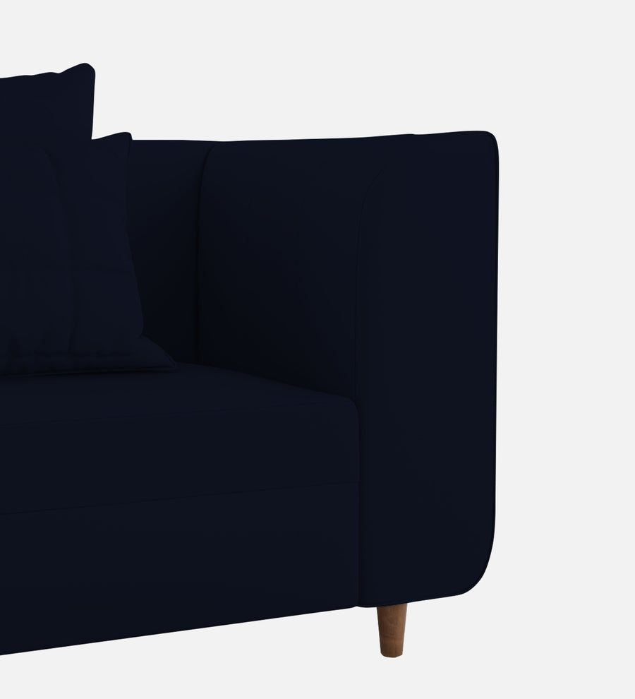 Sumo Velvet 1 Seater Sofa In Dark Blue Colour - Febonic Living