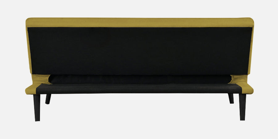 Toner Fabric 3 Seater Convertible Sofa Cum Bed In Parrot Green Colour - Febonic Living