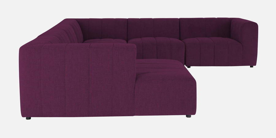 Damo Fabric Rhs 8 Seater Corner Sofa In Greek Purple Colour - Febonic Living