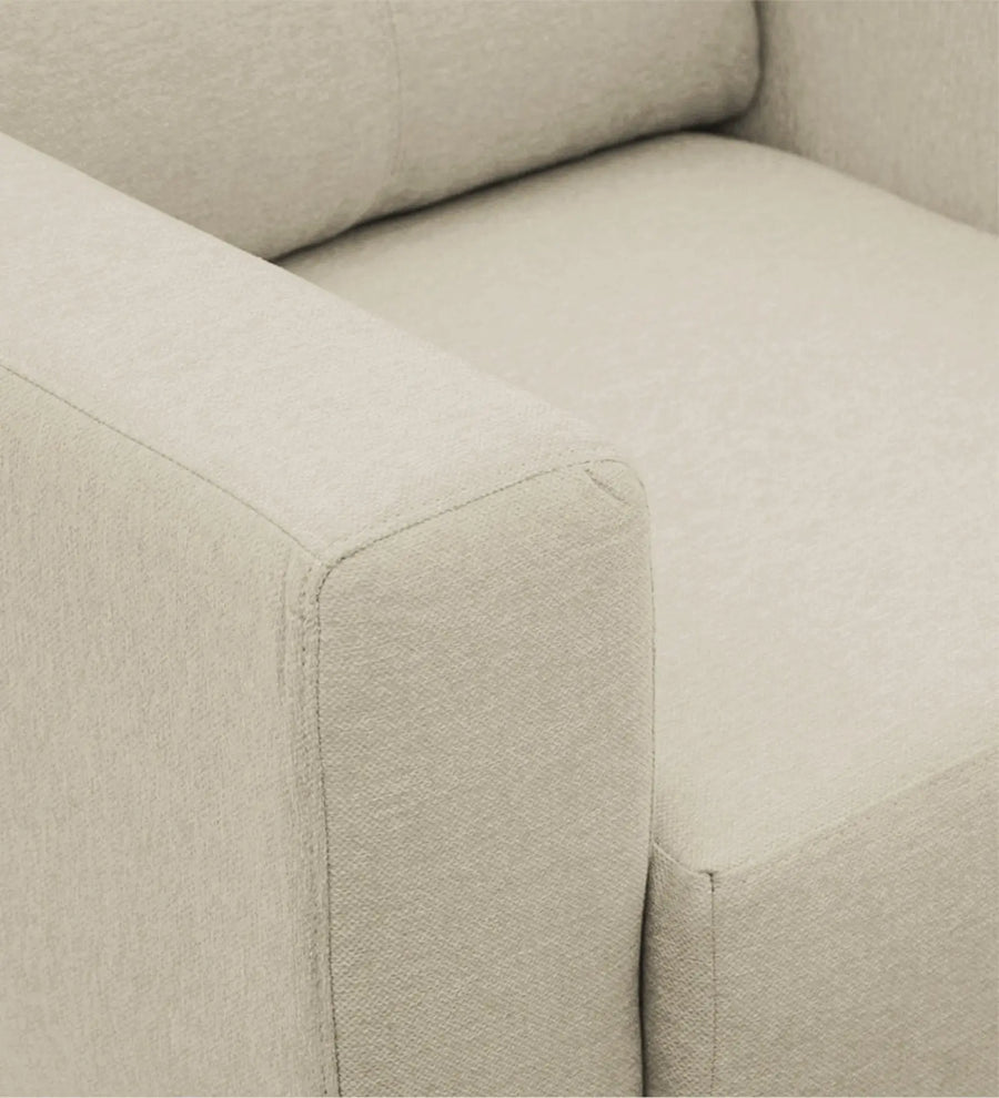 Burban Fabric 1 Seater Sofa In Maple Cream Colour - Febonic Living