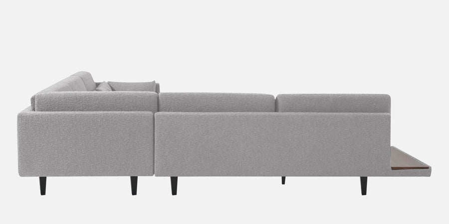 Malta Fabric 6 Seater Rhs Corner Sofa In Lit Grey Colour - Febonic Living