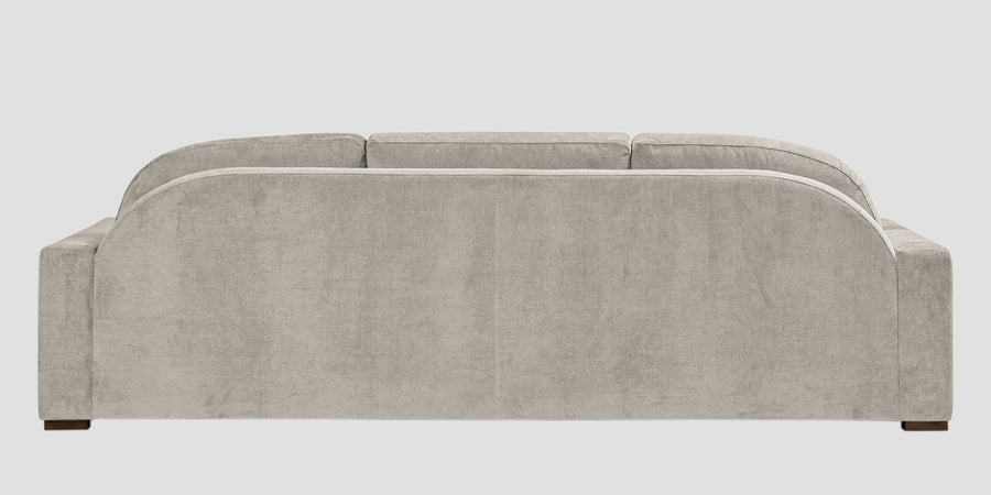 Dara Fabric 3 Seater Sofa In Ash Grey Colour - Febonic Living