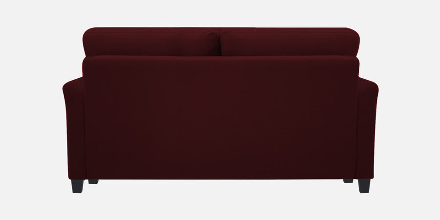 Daroo Velvet 2 Seater Sofa In Blood Maroon Colour - Febonic Living