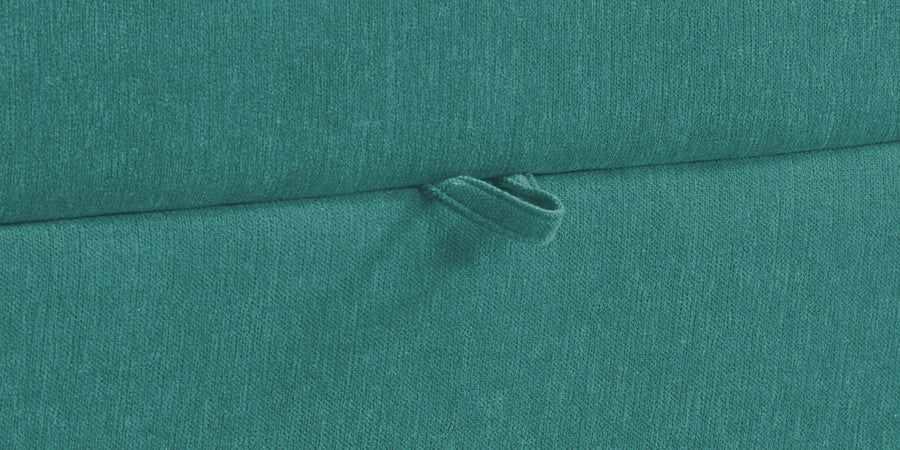 Kara Fabric 3 Seater Pull Out Sofa Cum Bed In Sea Green Colour - Febonic Living