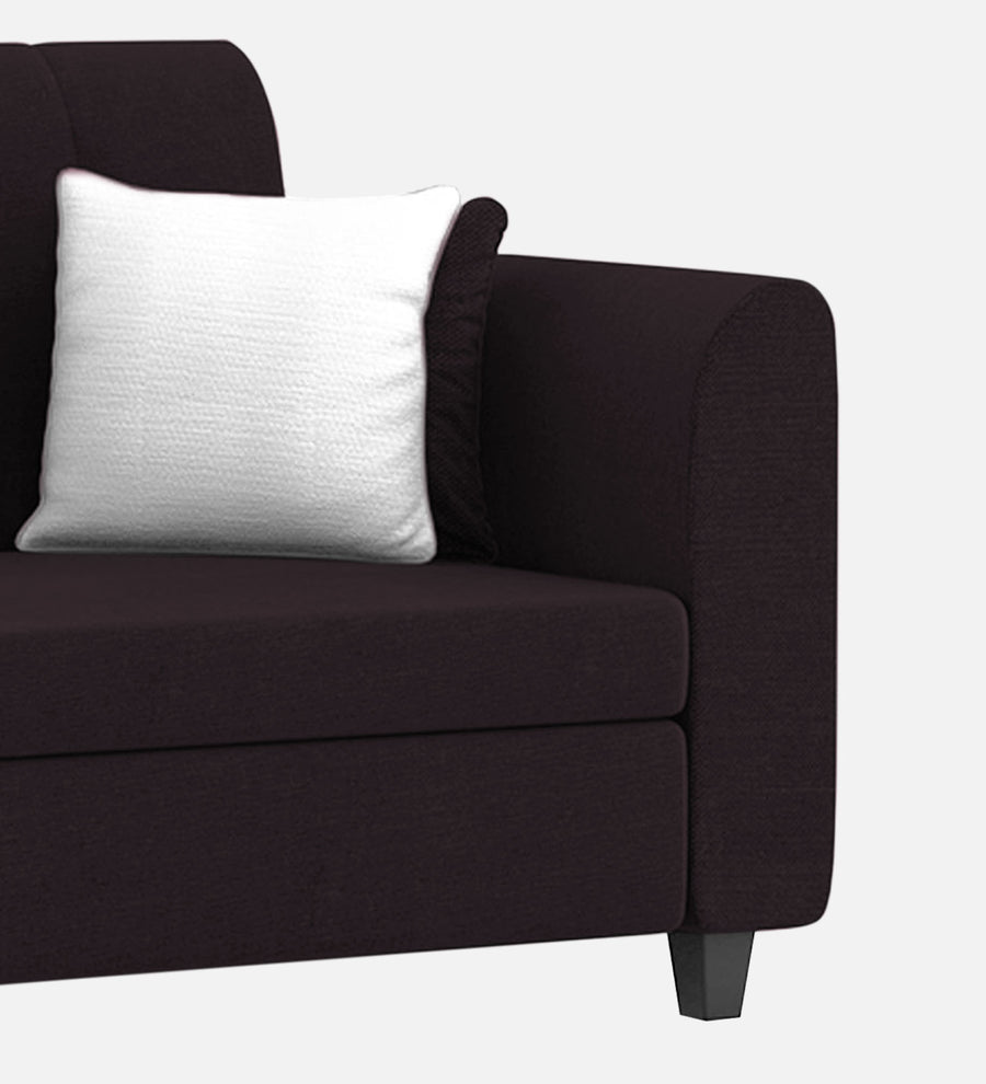 Denmark Fabric 1 Seater Sofa In Cara Brown Colour - Febonic Living