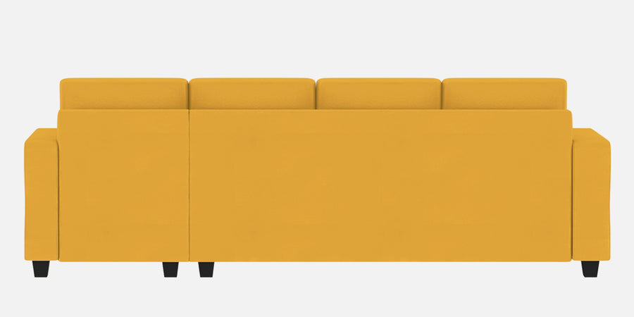 Nabi Fabric Lhs Sectional Sofa3 Lounger In Bold Yellow Colour - Febonic Living