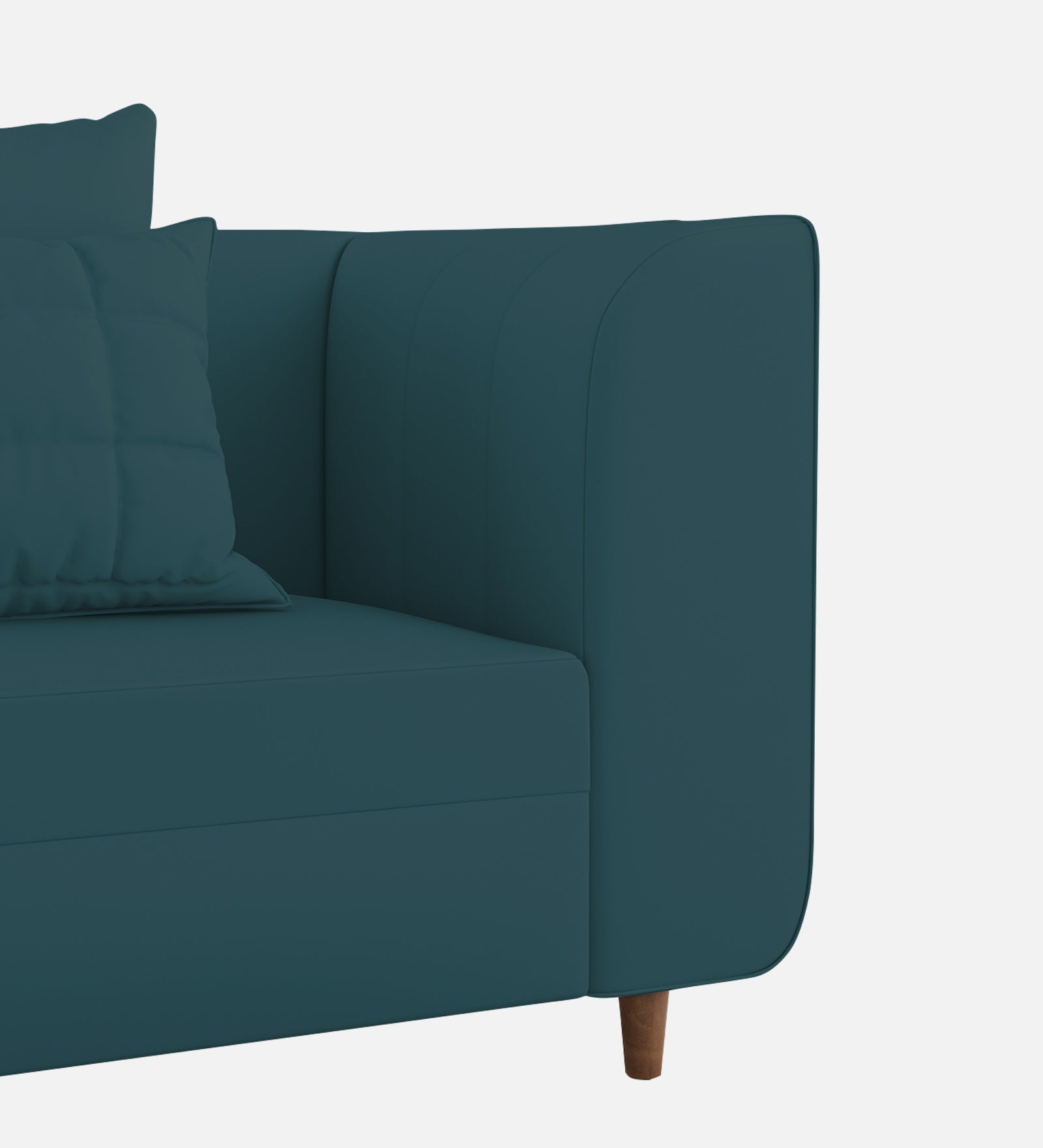 Sumo Velvet 1 Seater Sofa in Arabian Green Colour