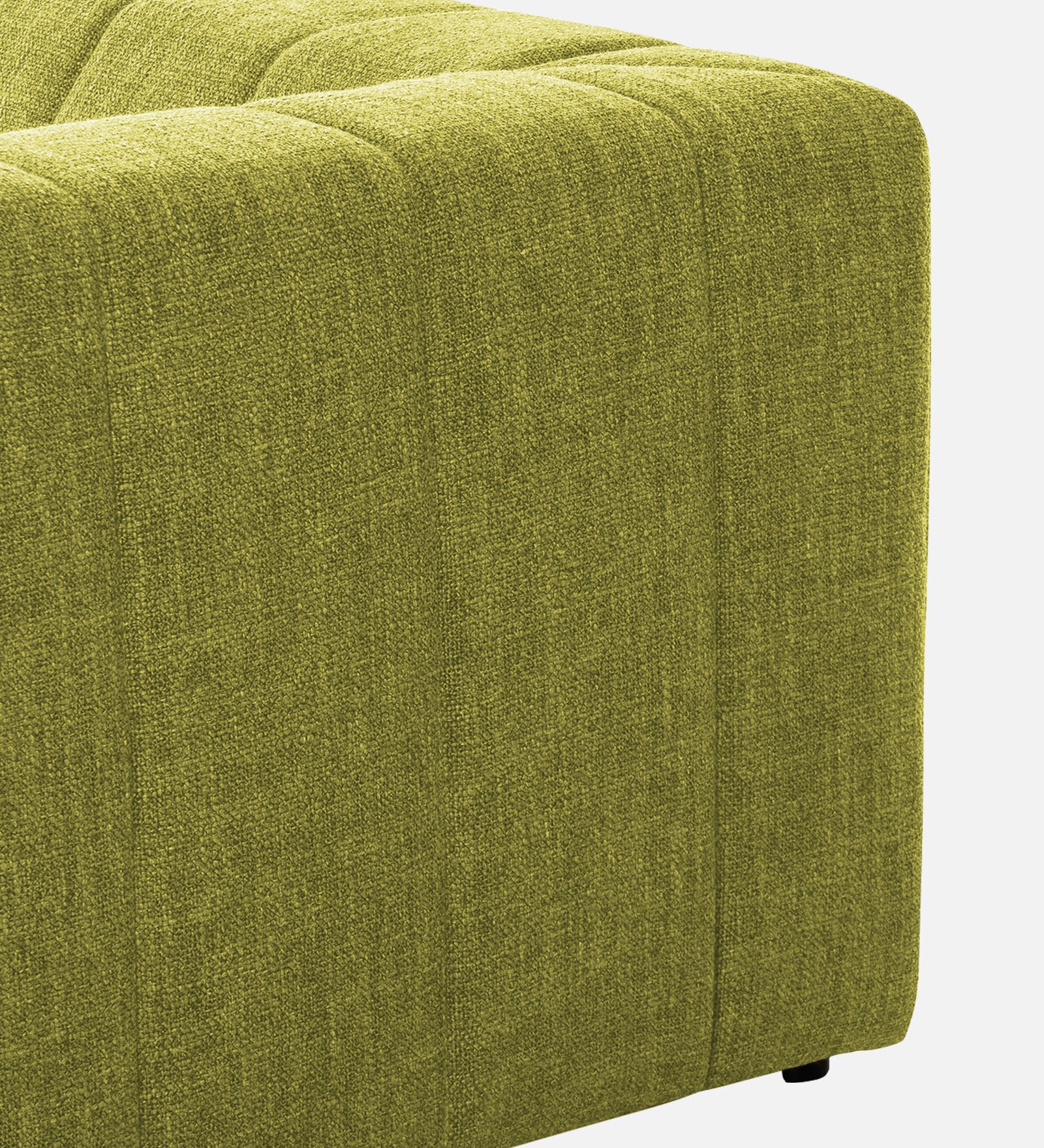 Lara Fabric 1 Seater Sofa in Parrot Green Colour