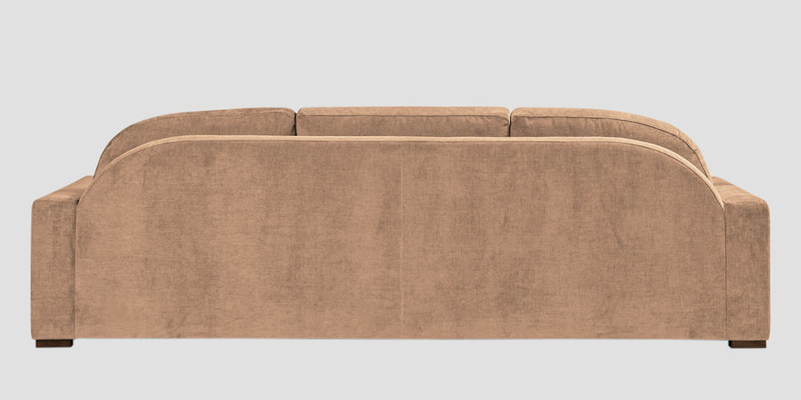 Dara Fabric 3 Seater Sofa In Cosmic Beige Colour - Febonic Living