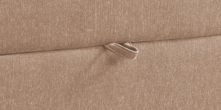 Kara Fabric 2 Seater Pull Out Sofa Cum Bed In Cosmic Beige Colour - Febonic Living