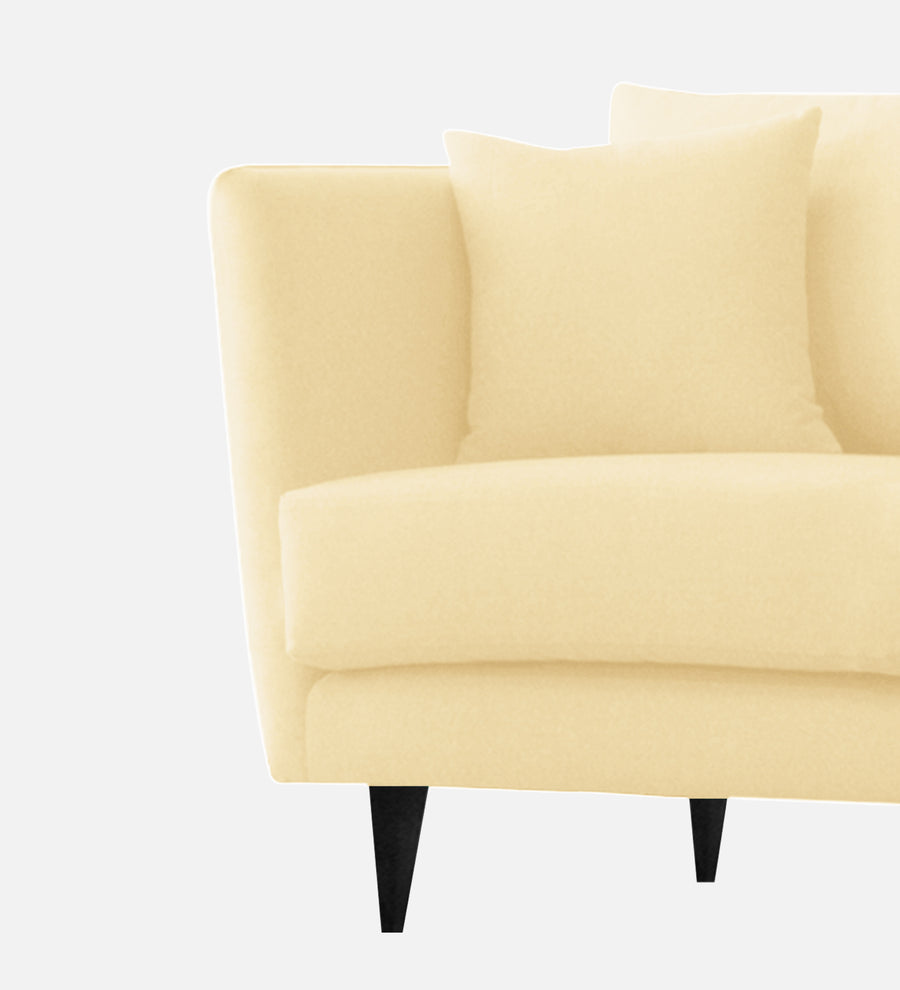 Norway Velvet 1 Seater Sofa In Sandy Beige Colour - Febonic Living