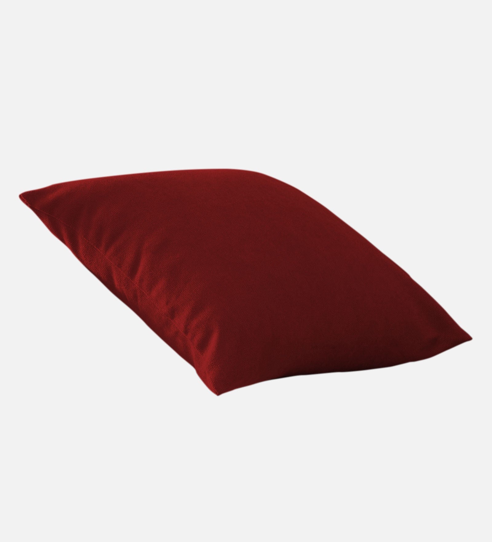 Kaya Sofa Pillows Fabric 20x20 inches  (Pack of 2) In Blood Maroon Colour