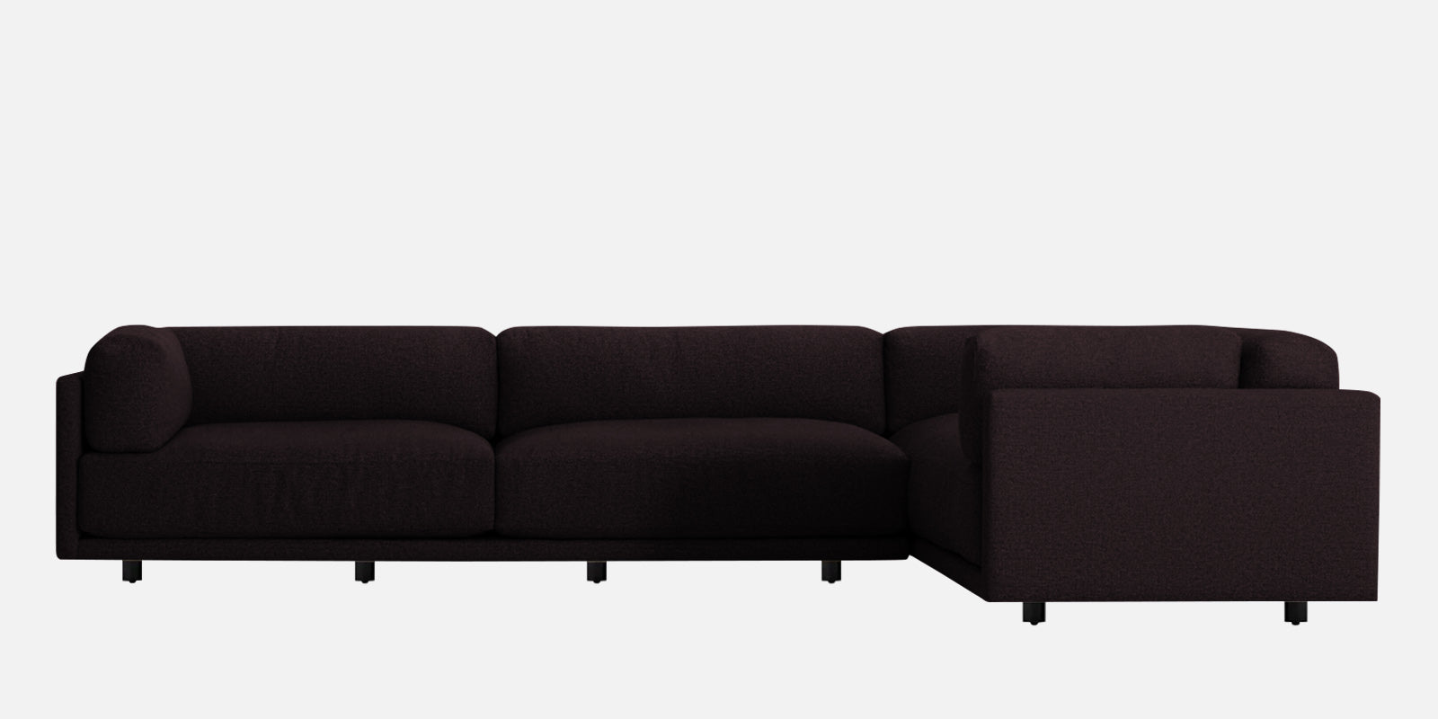 Nixon Fabric 6 Seater RHS Sectional Sofa In cara brown Colour