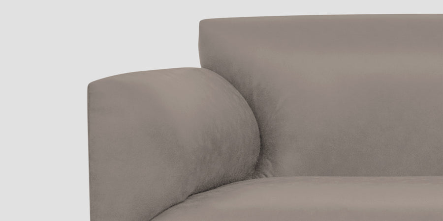 Convi Leatherette 3 Seater Sofa In Steel Grey Colour - Febonic Living
