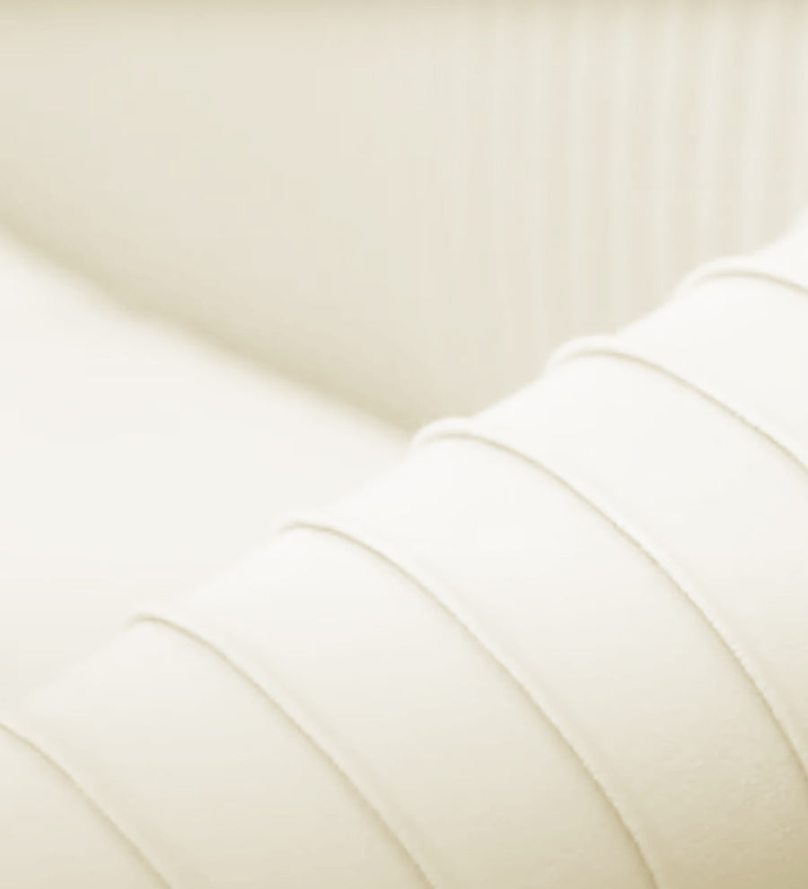 Yara Velvet Fabric 1 Seater Sofa In Warm White Colour - Febonic Living