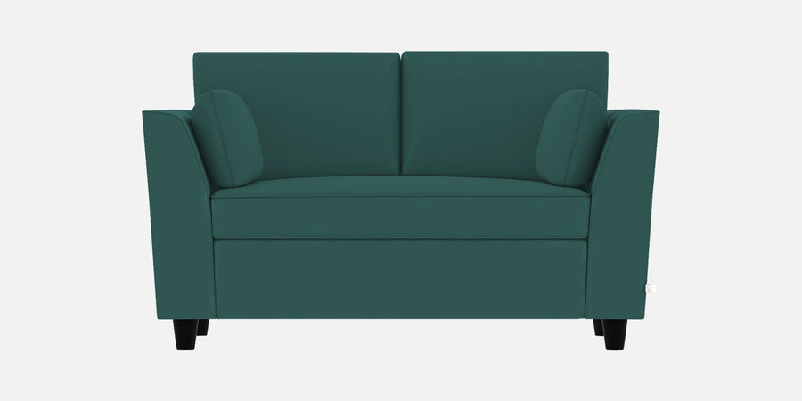 Bristo Velvet 2 Seater Sofa In Pine Green Colour With Storage - Febonic Living