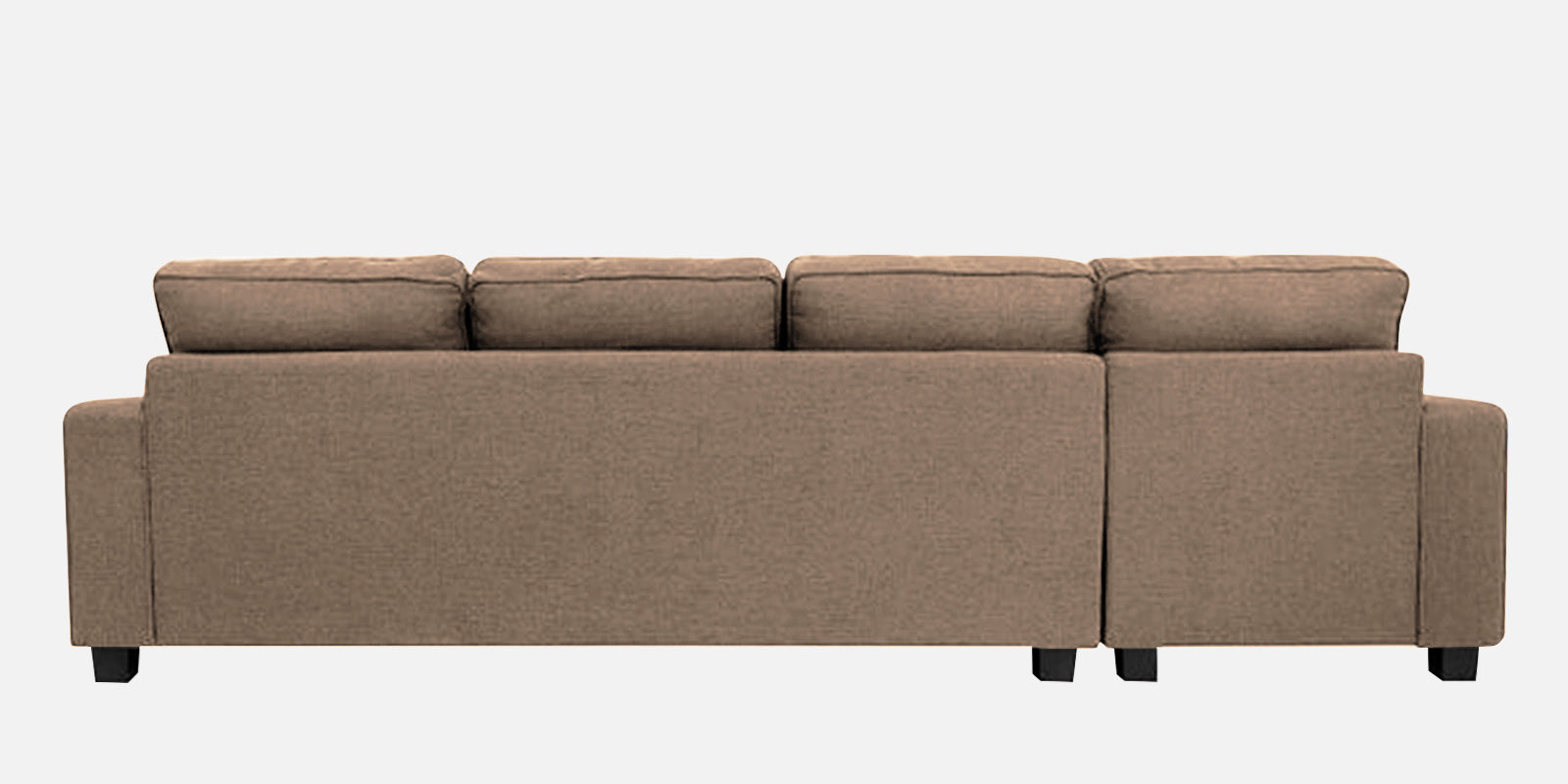 Ladybug Fabric LHS Sectional Sofa (3+Lounger) In Cookie Beige Colour