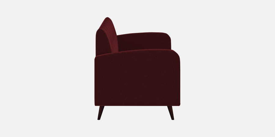 Wiki Velvet 3 Seater Sofa In Blood Maroon Colour - Febonic Living