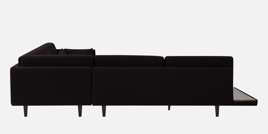 Malta Fabric 6 Seater Rhs Corner Sofa In Cara Brown Colour - Febonic Living