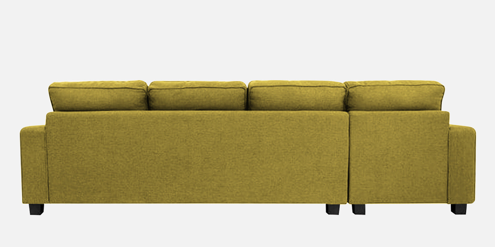 Ladybug Fabric LHS Sectional Sofa (3+Lounger) In Parrot Green Colour