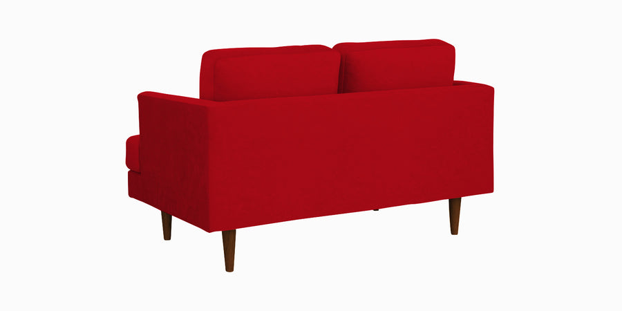 Motra Velvet 2 Seater Sofa In Berry Maroon Colour - Febonic Living