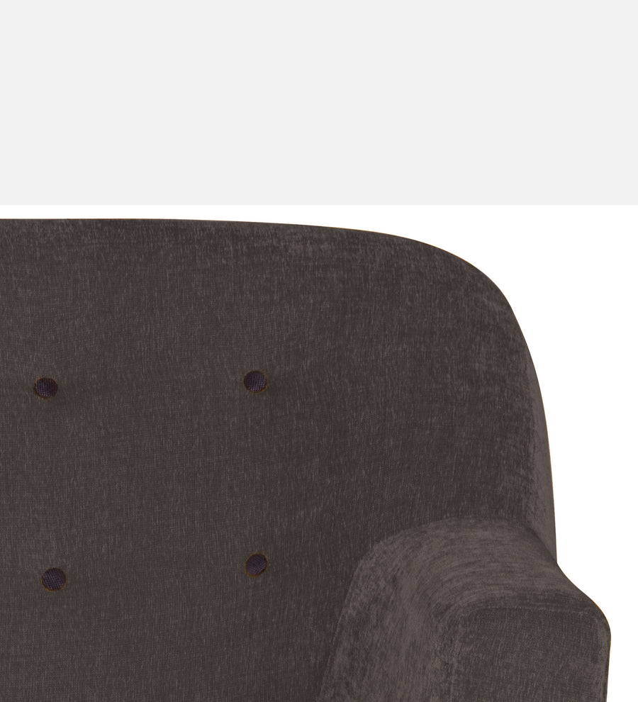German Fabric 1 Seater Sofa In Caspa Brown Colour - Febonic Living