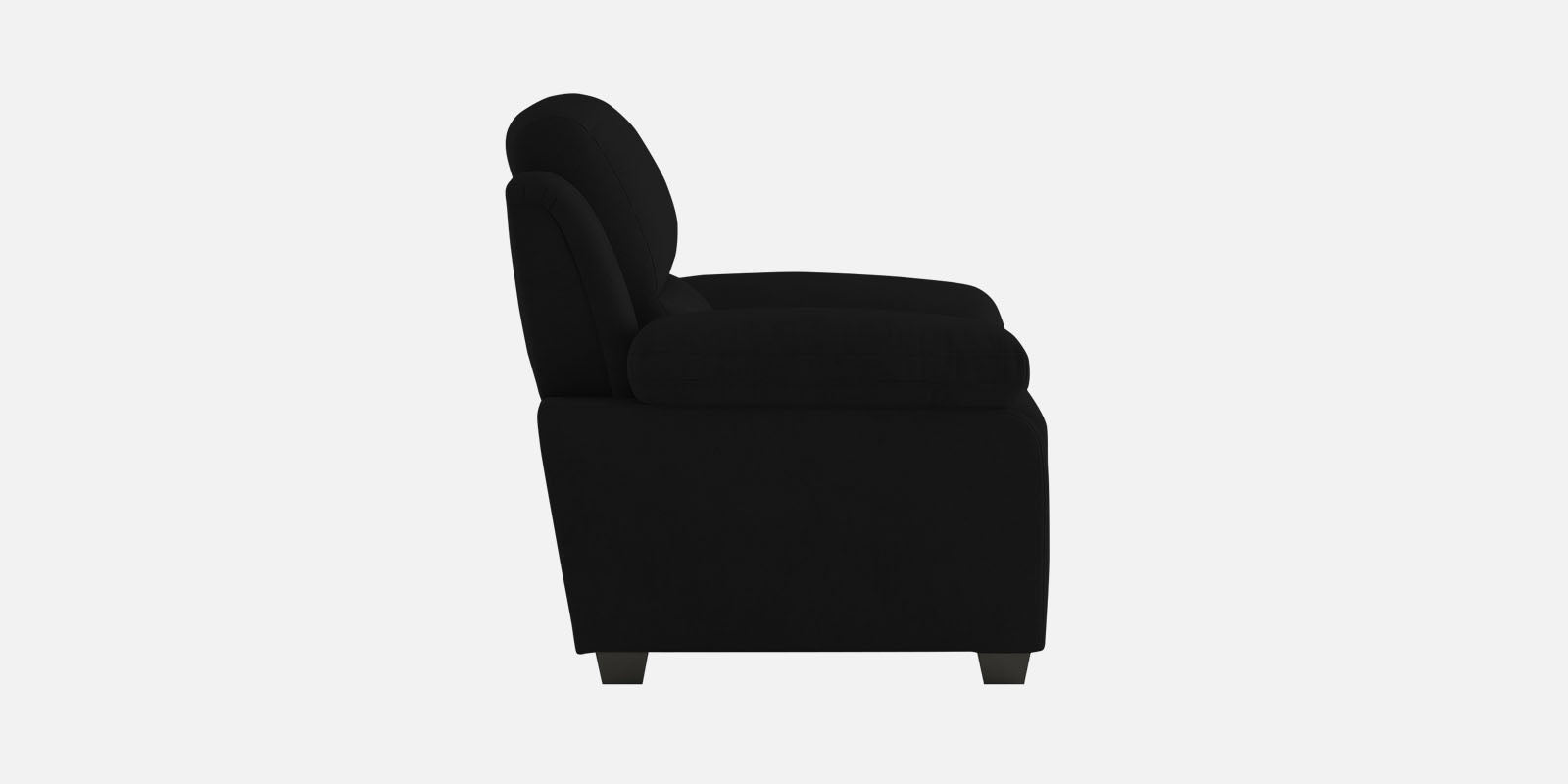 Miranda Velvet 3 Seater Sofa in Adam Black Colour