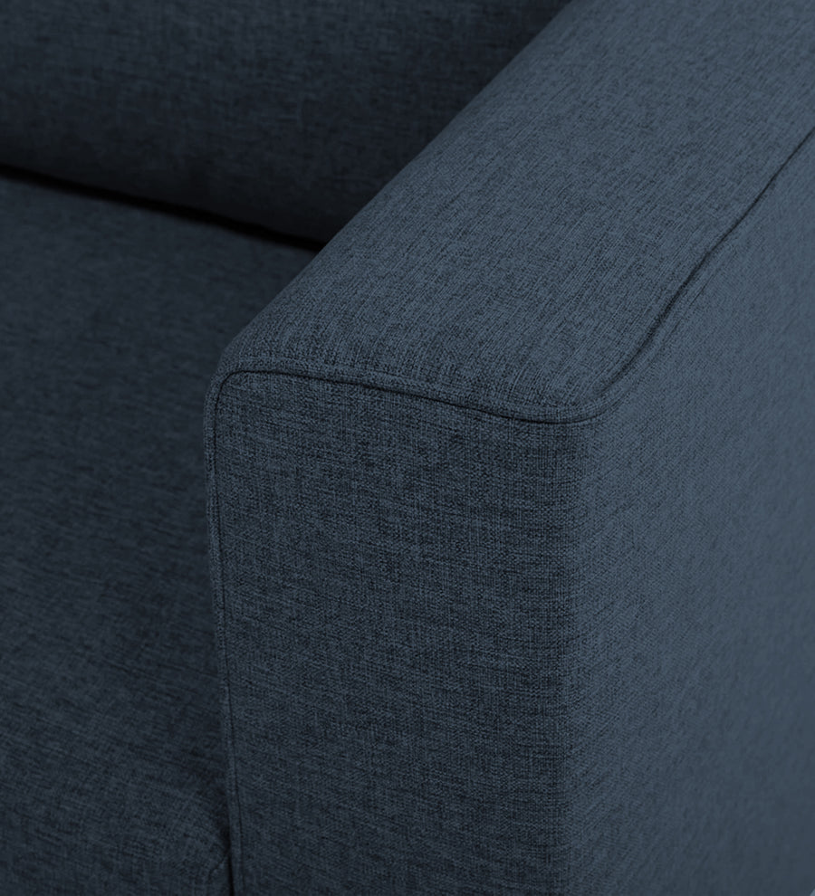 Kenia Fabric 1 Seater Foldable Sofa Cum Bed In Denim Blue Colour - Febonic Living