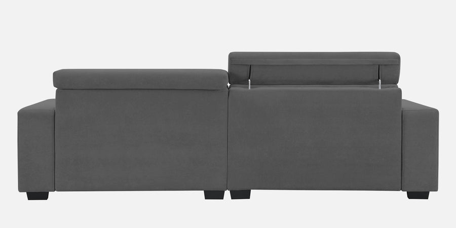 Hiro Fabric 3 Seater Sofa In Dusky Grey Colour - Febonic Living