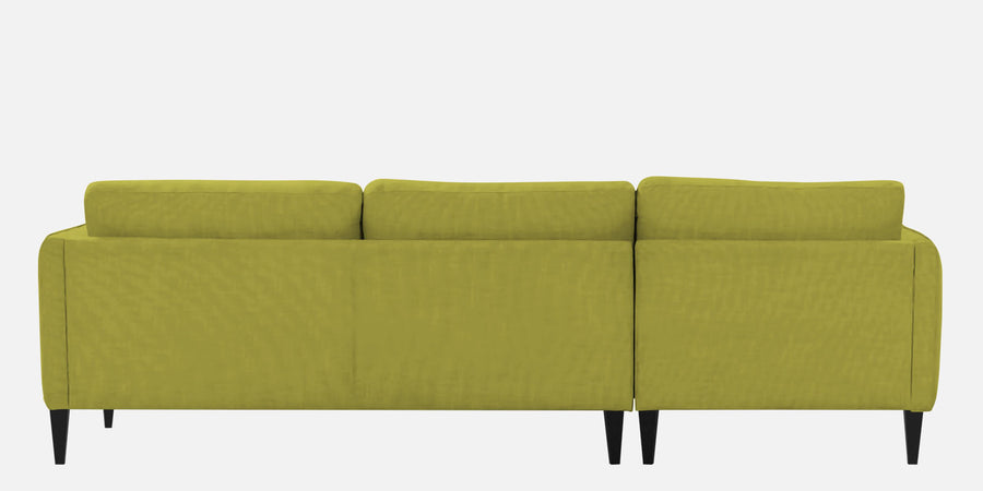 Piku Fabric Rhs Sectional Sofa 3 Lounger In Parrot Green Colour - Febonic Living