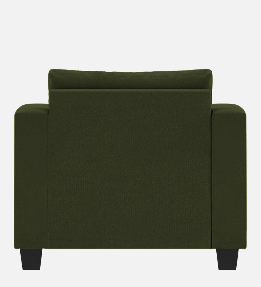 Nabi Fabric 1 Seater Sofa In Olive Green Colour - Febonic Living