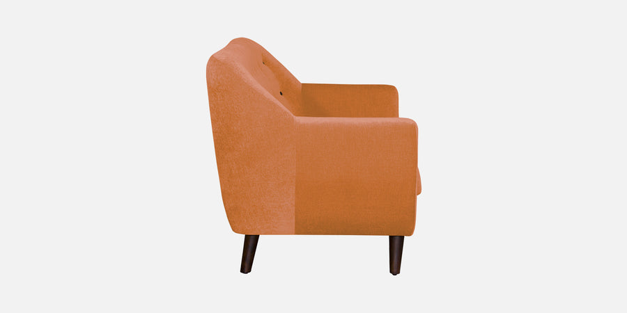 German Fabric 3 Seater Sofa In Dark Orange Colour - Febonic Living