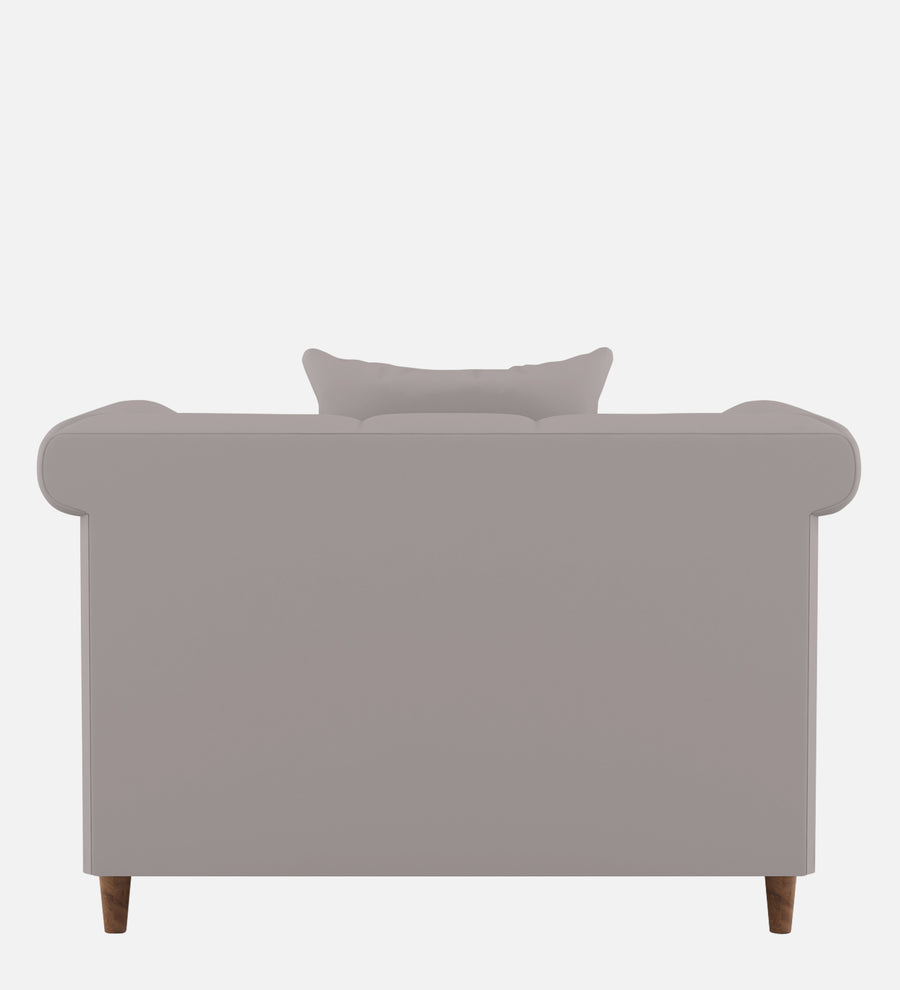 Rubi Velvet 1 Seater Sofa In Pearl Grey Colour - Febonic Living
