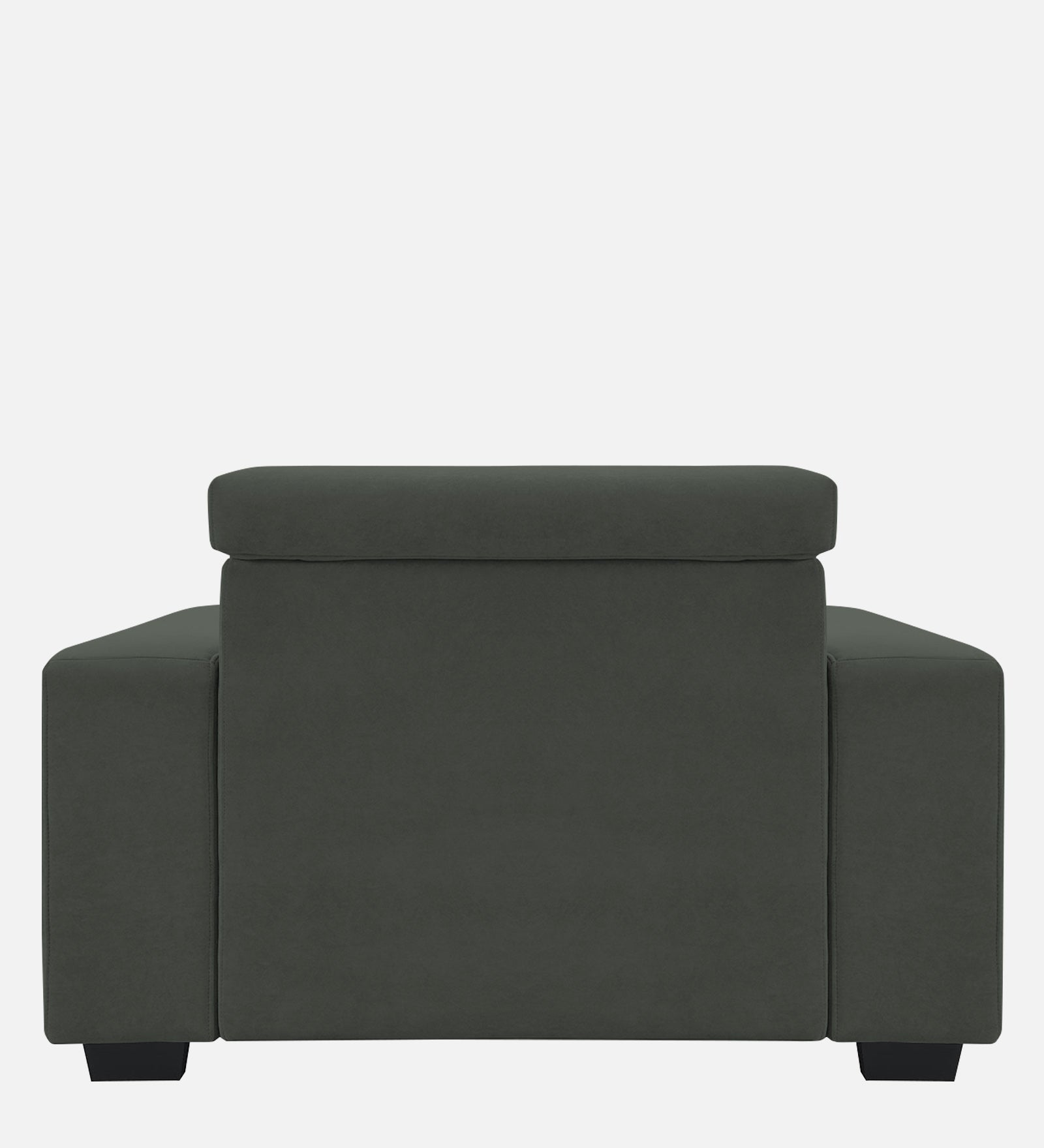 Hiro Fabric 1 Seater Sofa In  I-Land Green Colour - Febonic Living