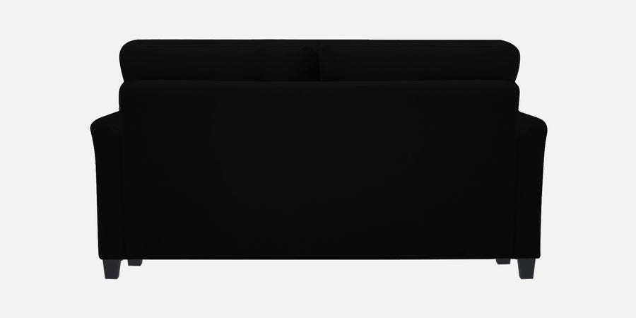 Daroo Velvet 2 Seater Sofa In Adam Black Colour - Febonic Living