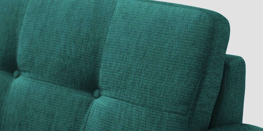 Noha Fabric 2 Seater Sofa In Sea Green Colour - Febonic Living