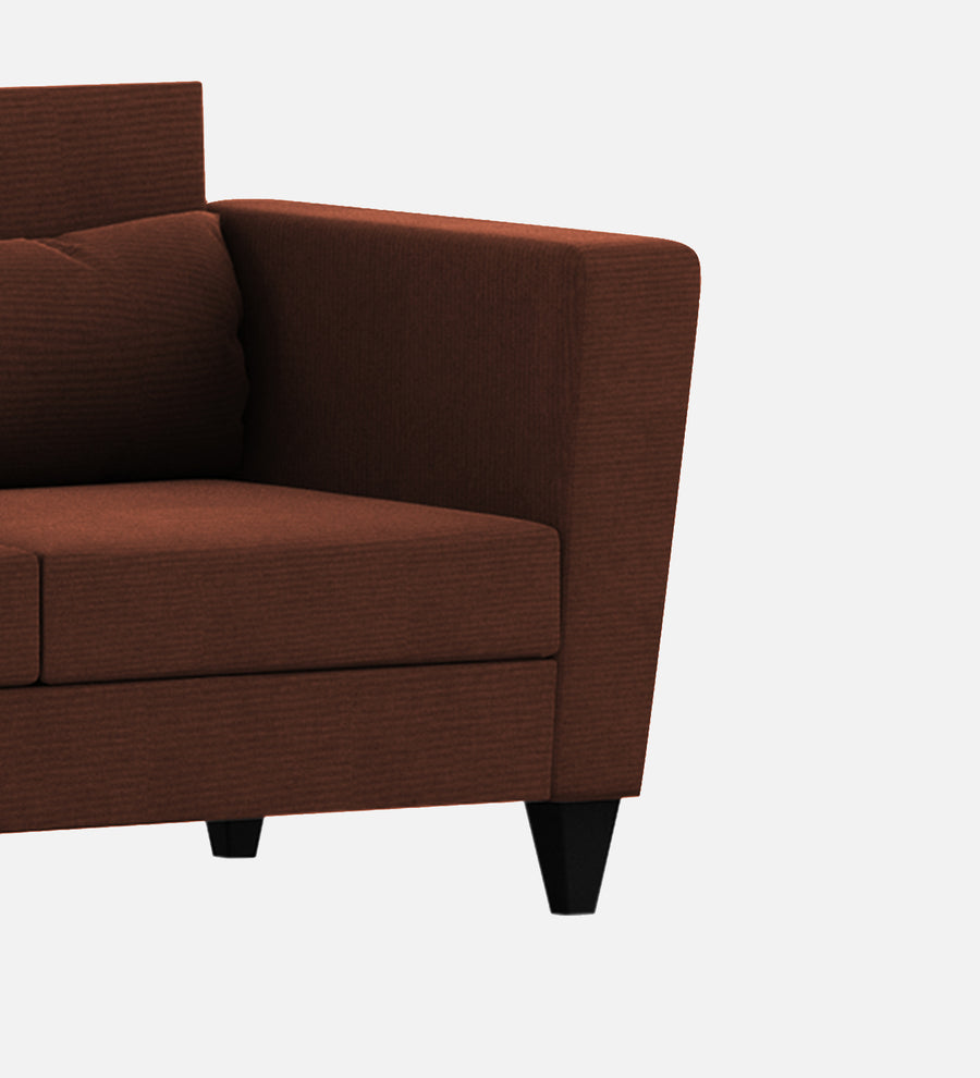 Tokyo Fabric 1 Seater Sofa In Coffee Brown Colour - Febonic Living