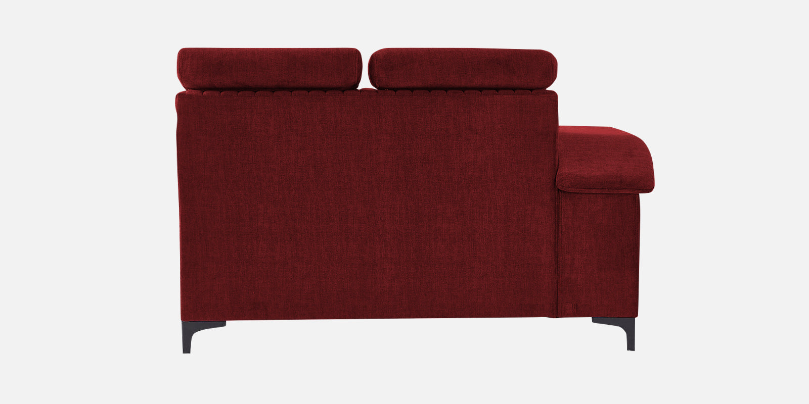 Draco Fabric Corner Sofa in Corel Red Colour